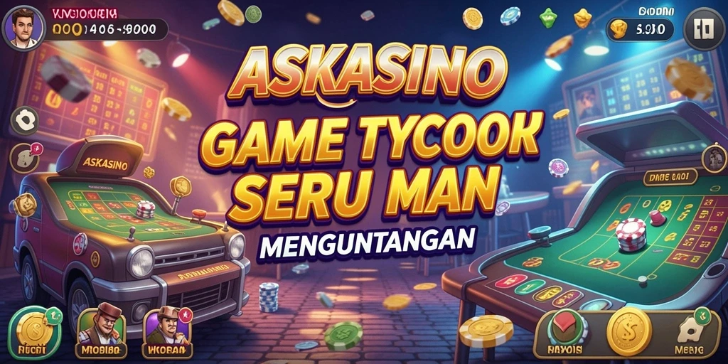 Tampilan gameplay menarik dari ASKASINO dengan suasana kasino yang menawan.