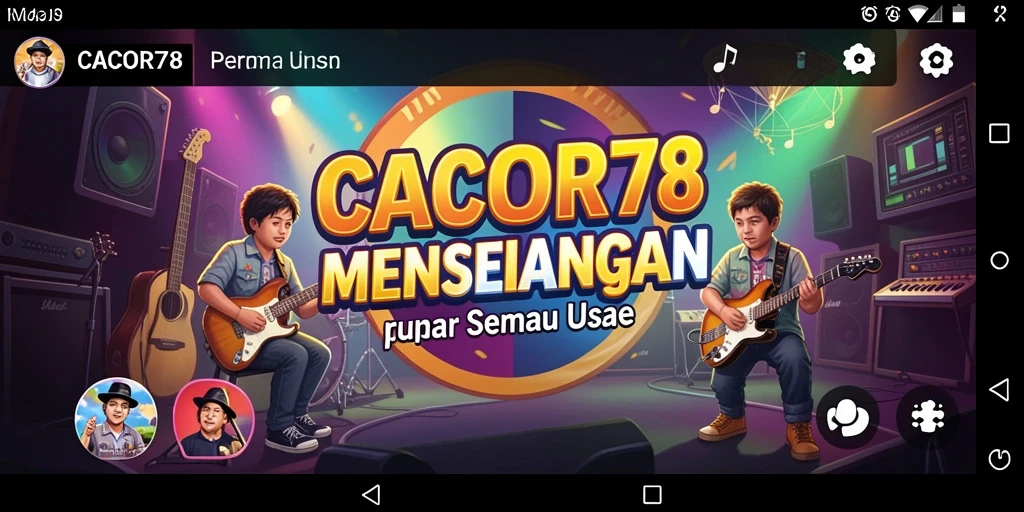 Gameplay seru dalam CACOR78 dengan irama yang menantang.