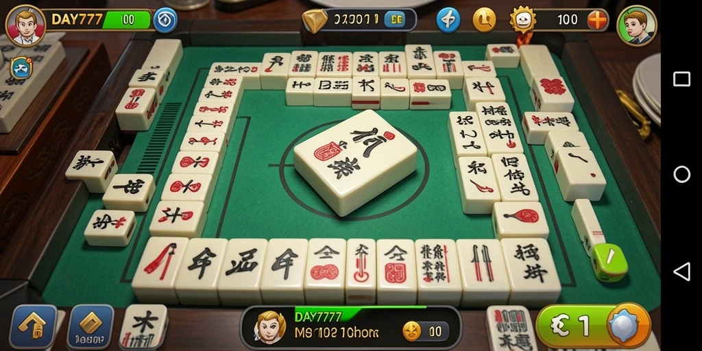 Tampilan gameplay Mahjong yang menarik dan menantang.