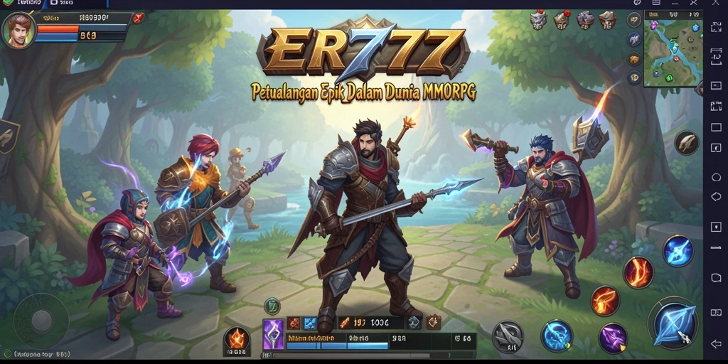 Screenshot dari gameplay EPIC ER777 yang menampilkan aksi seru dalam MMORPG.