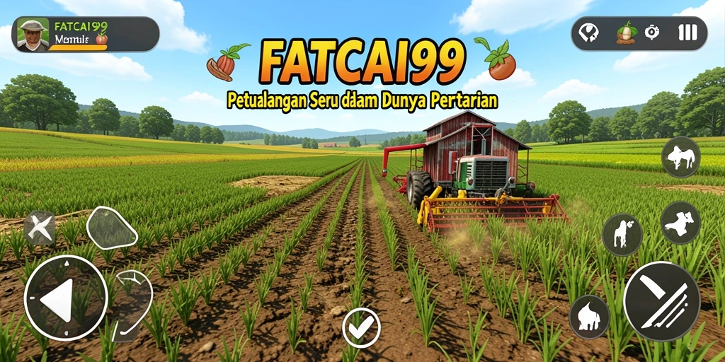 Tampilan menarik dari gameplay <strong>FATCAI99</strong> dengan aktivitas pertanian yang menyenangkan.