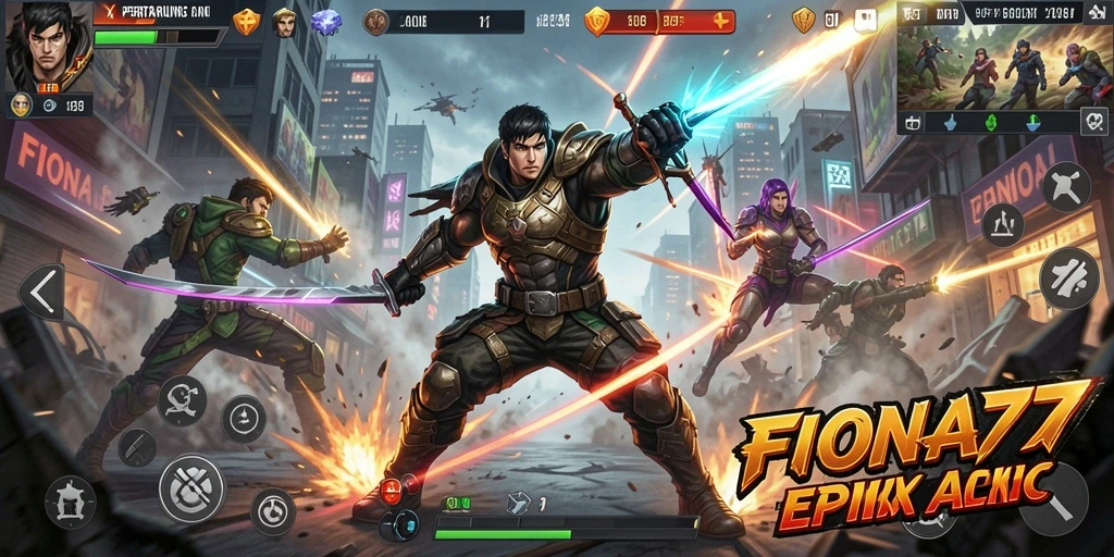 Tampilan menarik dari gameplay seru FIONA77 dalam aksi.