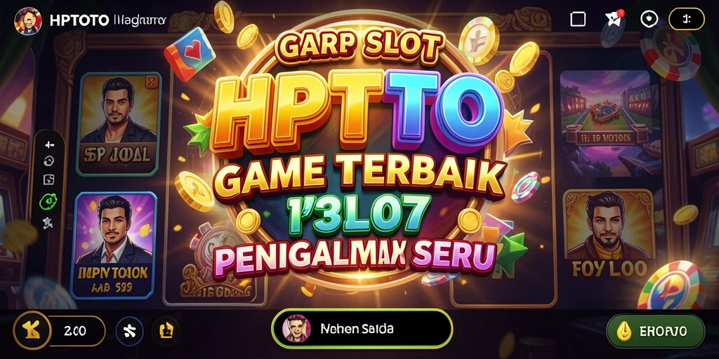 Screenshot tampilan gameplay HPTOTO yang memukau dengan tema slot menarik.