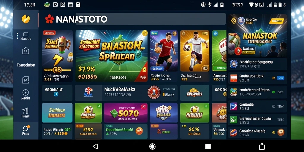 Tampilan gameplay yang menampilkan taruhan langsung di NANASTOTO.