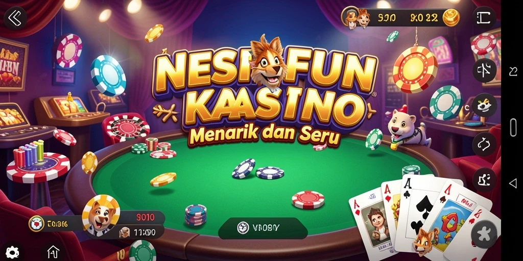Tampilan gameplay seru di NESIAFUN aplikasi Kasino.