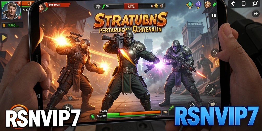 Screenshot RSNVIP7 yang menampilkan pengalaman gameplay strategis yang intens.